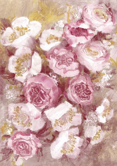 Mjukt rosa rosor av Rosana Laiz Blursbyai