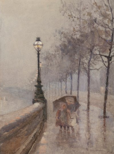 Barn på strandpromenaden (akvarell) av Rose Maynard Barton