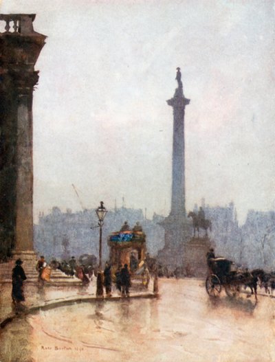 Nelsons kolumn och Portico of St Martin