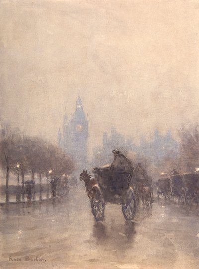 Victoria Embankment (akvarell) av Rose Maynard Barton