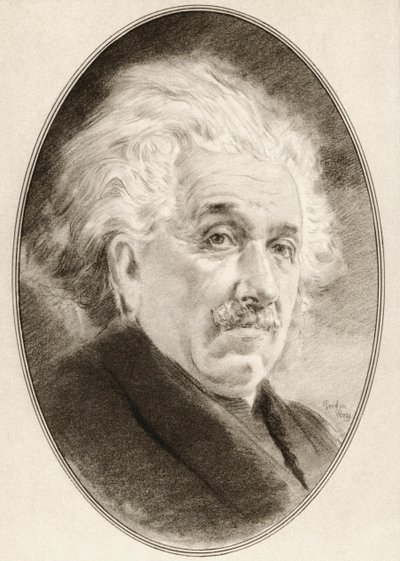 Albert Einstein, från Living Biographies of Great Scientists. av Ross Gordon