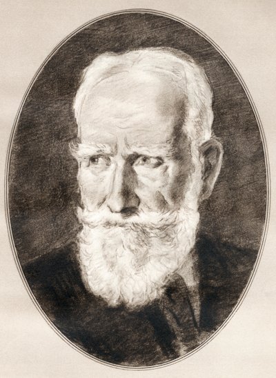 George Bernard Shaw, från Living Biography of Famous Men. av Ross Gordon