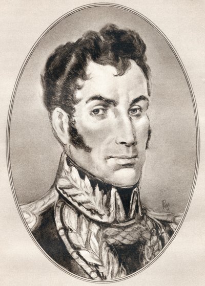Simon Jose Antonio de la Santusima Trinidad Bolivar Palacios Ponte y Blanco, från Living Biographies of Famous Men. av Ross Gordon