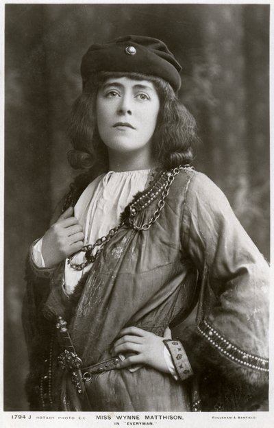 Edith Wynne Matthison, brittisk skådespelerska, c1907. av Rotary Photo