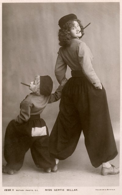 Gertie Millar, brittisk skådespelerska och sångerska, c1906. av Rotary Photo