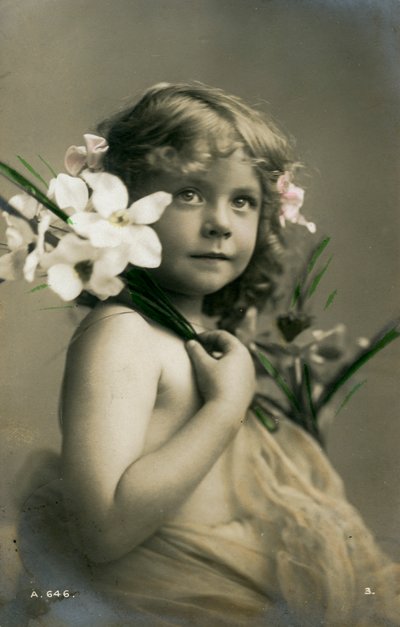 Flicka, c1911. av Rotary Photo