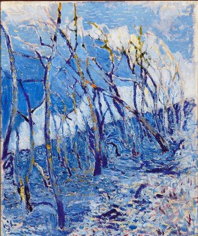 Landskap eller kastanjeskog,. c.1918-21 av Rubaldo Merello