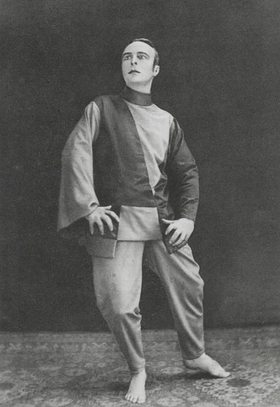 Rudolf von Laban, österrikisk dansare (svartvitt foto) av Ruben Sobol