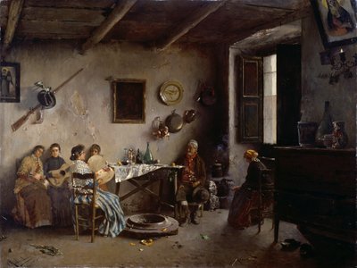Människor inomhus av Rubens Santoro