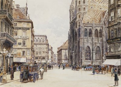 Stephansplatz, Wien, av Rudolf Bernt