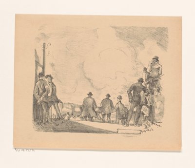 Hästbana i Berlin Rennplatz i Berlin (titel på objekt) av Rudolf Grossmann
