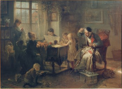 Familjescen av Rudolf Hausleithner
