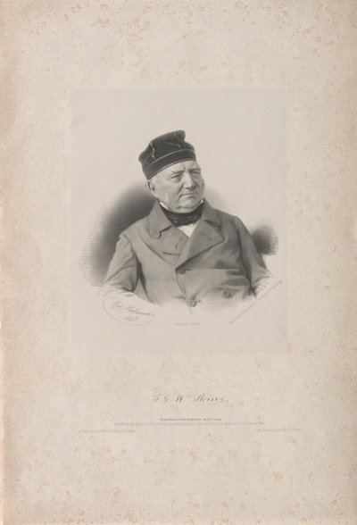 Friedrich Georg Wilhelm Vasily Yakovlevich von Struve 1793-1864, 1857. av Rudolf Hoffmann