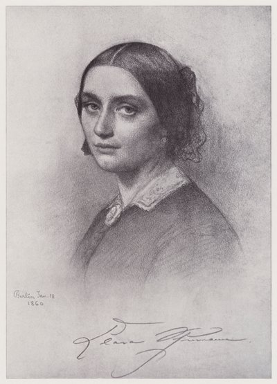 Clara Schumann (litho) av Rudolf Lehmann