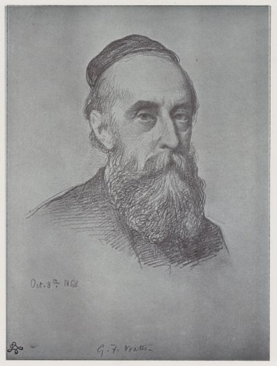 George Frederick Watts (litho) av Rudolf Lehmann