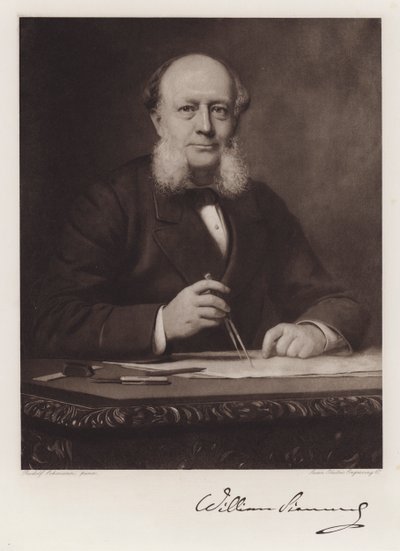 Karl Wilhelm Siemens (litho) av Rudolf Lehmann