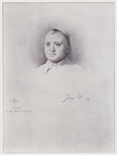 Påve Pius IX (litho) av Rudolf Lehmann