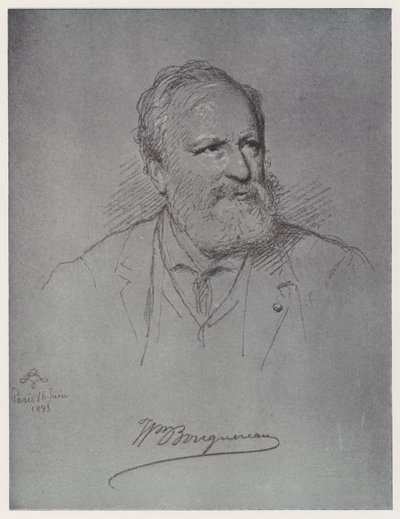 William Adolphe Bouguereau (litho) av Rudolf Lehmann