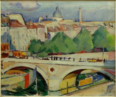 Utsikt över Pont Marie av Rudolf Levy