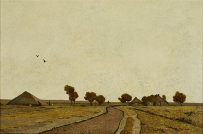 Holländskt landskap med bondgårdar av Rudolf Ribarz