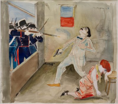 Anarkisten Moros död av Rudolf Schlichter