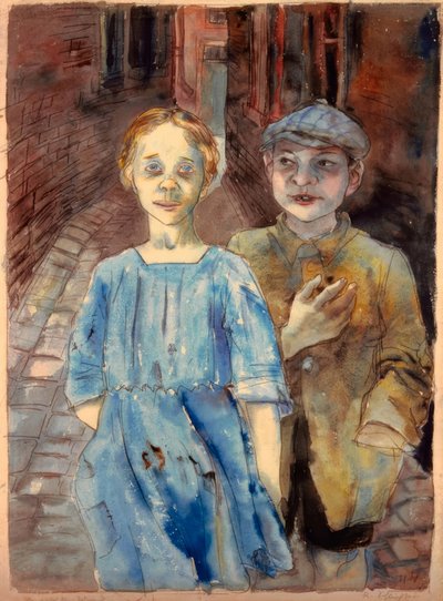 Försummad ungdom av Rudolf Schlichter