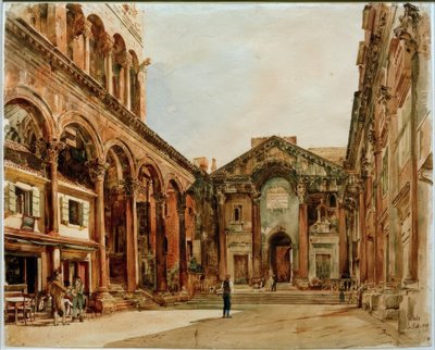 Diocletianus palats av Rudolf von Alt