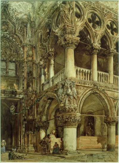 Dogepalatset i Venedig av Rudolf von Alt