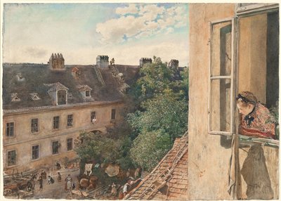 Utsikt över Alservorstadt, 1872 av Rudolf von Alt