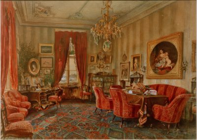 Wiens salong från Makart-perioden av Rudolf von Alt