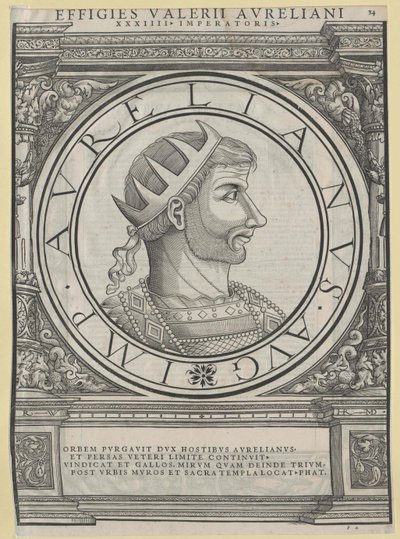 Romerske kejsaren Aurelianus (tryck) av Rudolph Wyssenbach