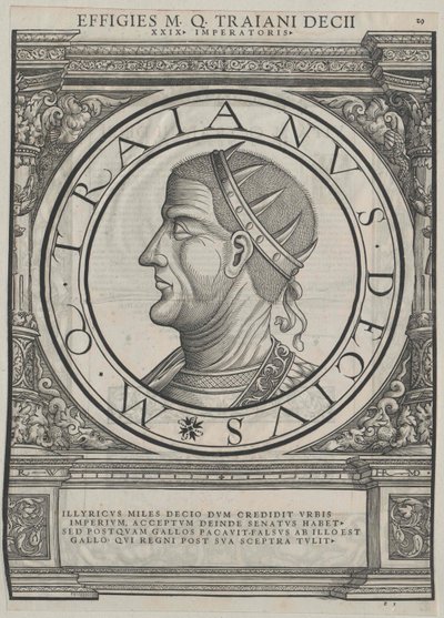 Romerske kejsaren Decius (tryck) av Rudolph Wyssenbach