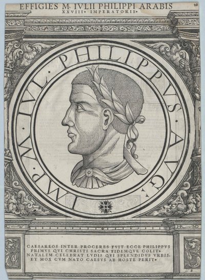 Romerske kejsaren Filip den arabiske (tryck) av Rudolph Wyssenbach