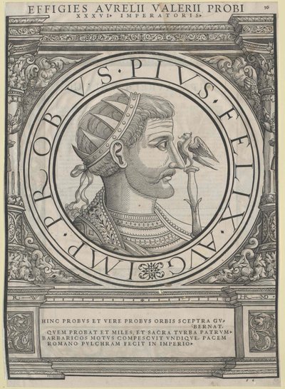 Romerske kejsaren Probus (tryck) av Rudolph Wyssenbach