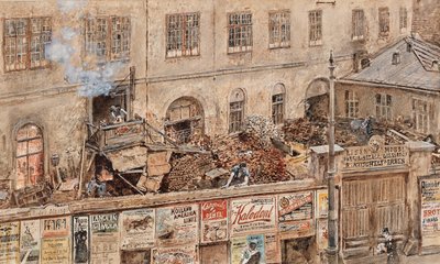 Järngjuteriet Kitschelt vid Skodagasse i Wien av Rudolf von Alt