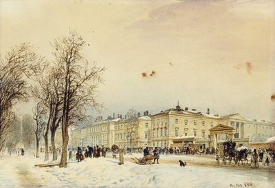 Norra stationen, Wien; Nordstationen, Wien, 1852 av Rudolf von Alt