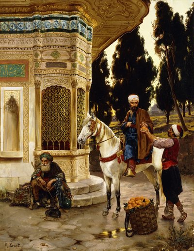Utanför palatset, av Rudolphe Ernst