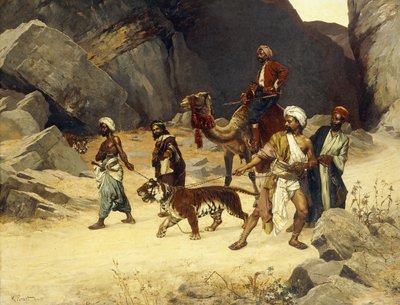 Tigerjakten, 1896 av Rudolphe Ernst