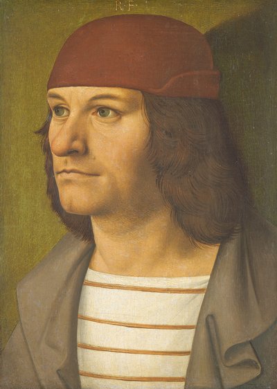 Porträtt av målaren Jobst Seyfrid av Rueland Frueauf d. Ä.