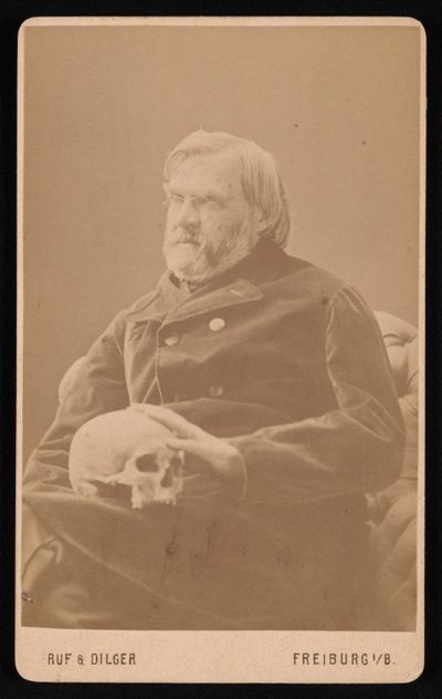 Porträtt av Alexander Ecker 1816-1887, ca 1870-talet. av Ruf and Dilger