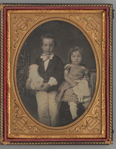 Untitled Portrait of a Boy and Girl, 1855. av Rufus Anson