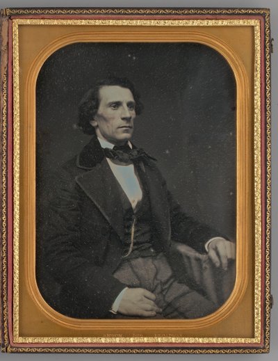 Utan titel porträtt av en sittande man, 1855. av Rufus Anson