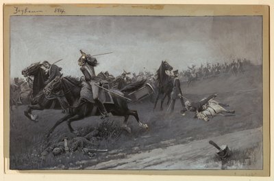 Blücher Unhorsed på Ligny av Rufus Fairchild Zogbaum