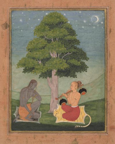 Kedar Ragini: Folio från en ragamala-serie Garland of Musical Modes, ca. 1690-95. av Ruknuddin
