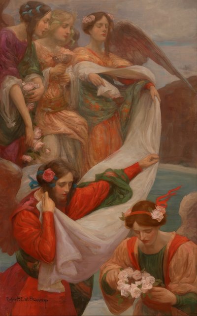 Nedstigande änglar av Rupert Bunny