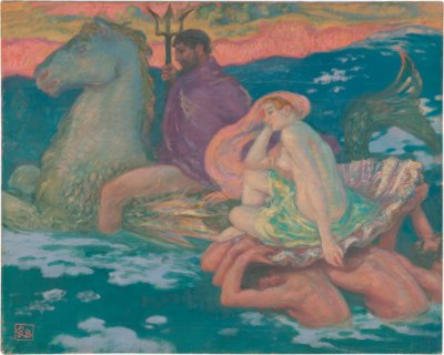 Poseidon och Amphitrite av Rupert Bunny