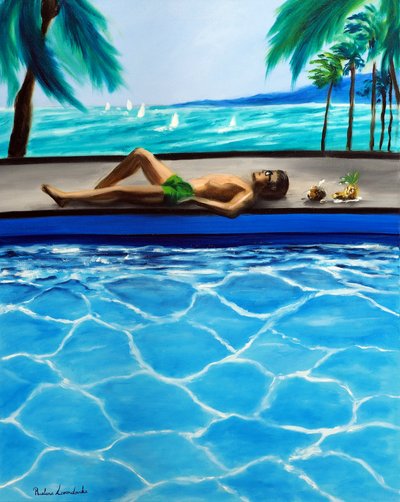 Endless Summer, 2025 (olja på duk) av Ruslana Levandovska