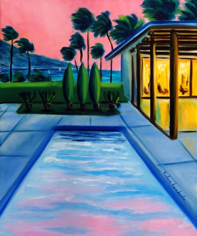 Endless Summer Sunset, 2025 (olja på duk) av Ruslana Levandovska