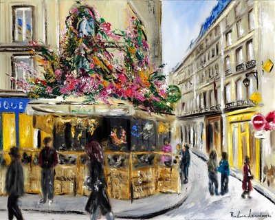 Maison Sauvage Paris - Hösten 2023 (olja på duk) av Ruslana Levandovska