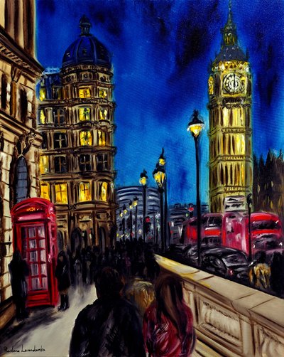 Timeless London, 2025 (olja på duk) av Ruslana Levandovska
